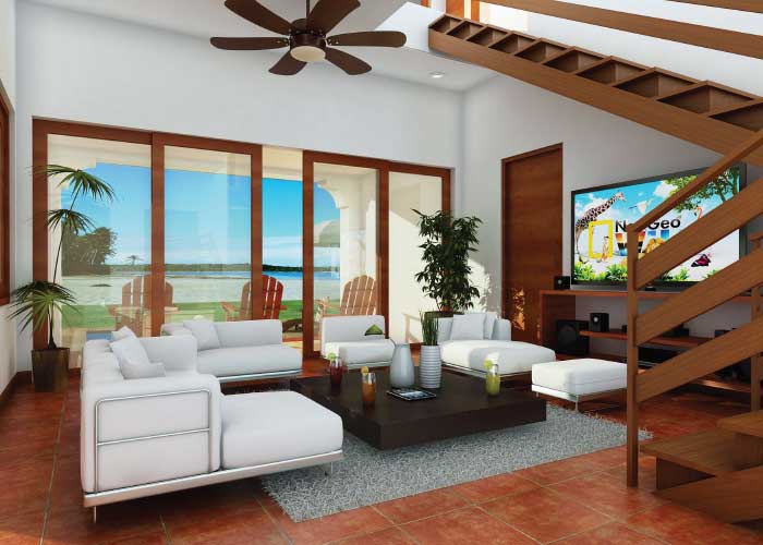 Nivaraguan-Riviera-Beachfront-villa-living-room